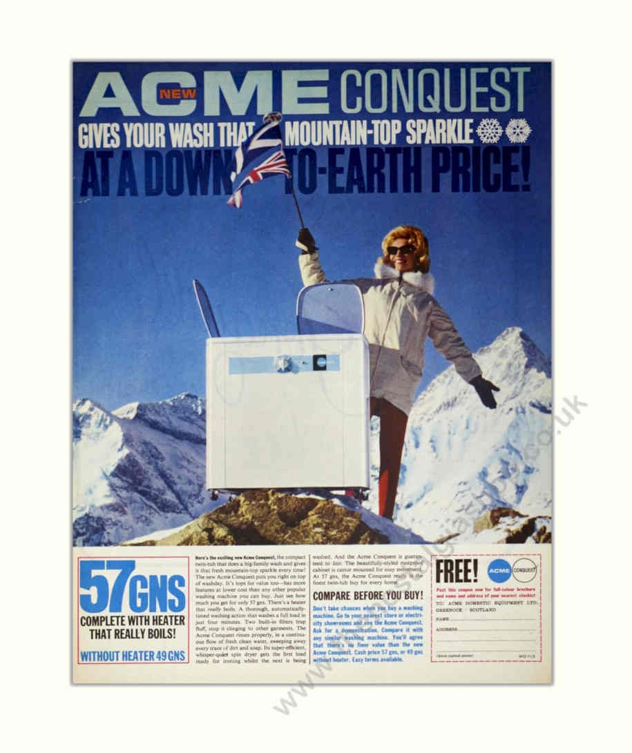 Acme Mountain Wax Vintage Retro Advert Poster A4 Photo Print