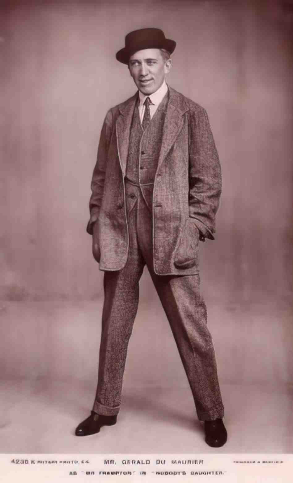 Actor Gerald Du Maurier as Mr Frampton in 'Nobody's Daughter' Vintage A4 Photo Print