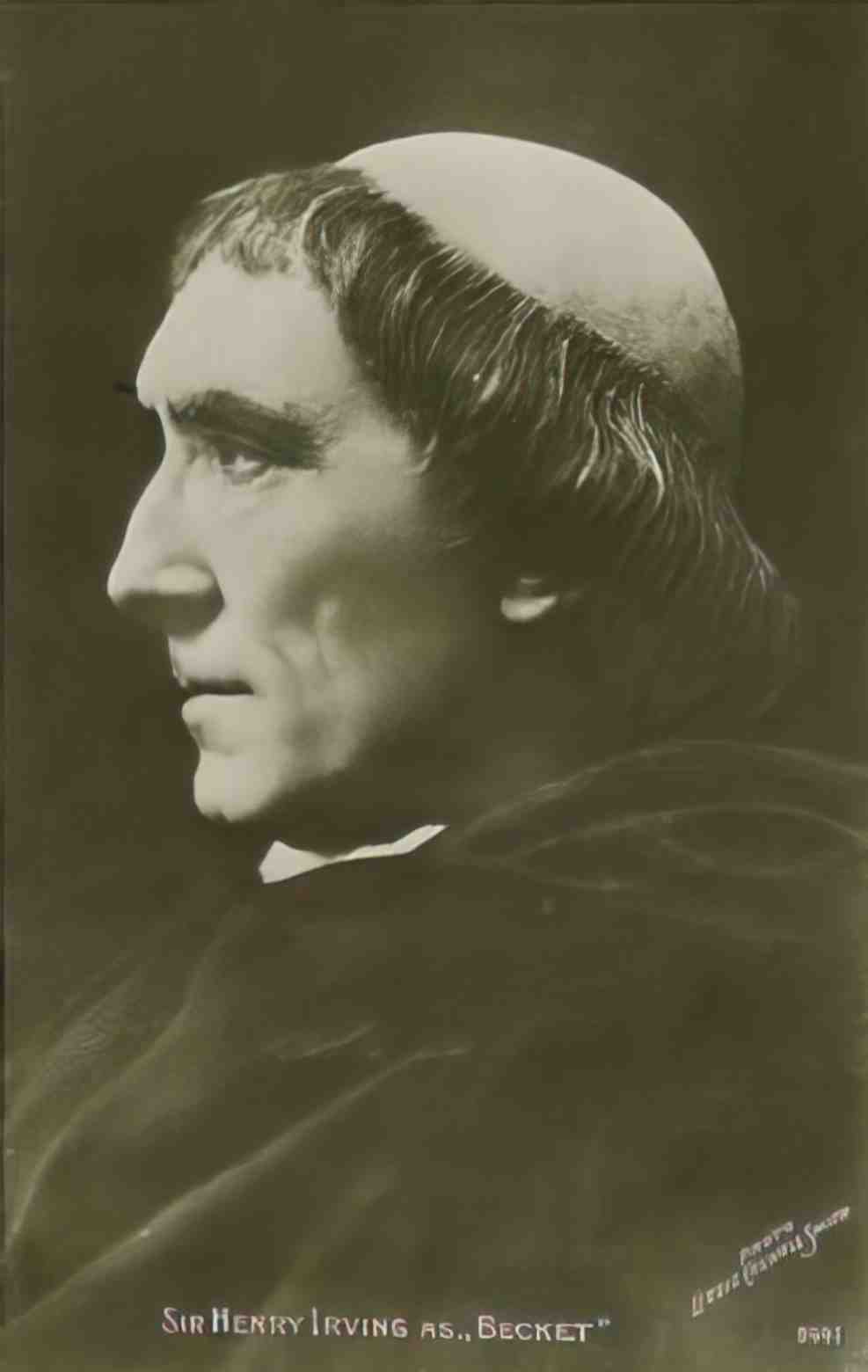 Actor Sir Henry Irving as Becket Vintage A4 Photo Print