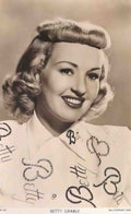 Actress Betty Grable Vintage A4 Photo Print
