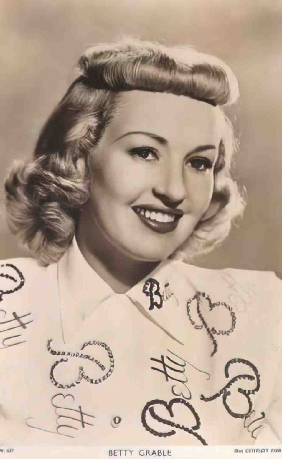 Actress Betty Grable Vintage A4 Photo Print