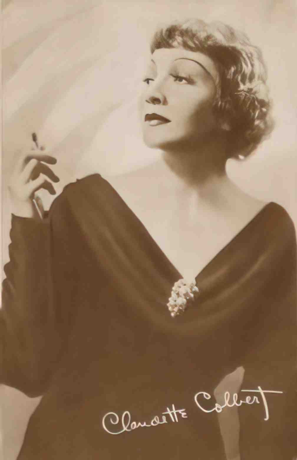 Actress Claudette Colbert Vintage A4 Photo Print
