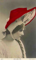 Actress Edna May in a red bonnet Vintage A4 Photo Print