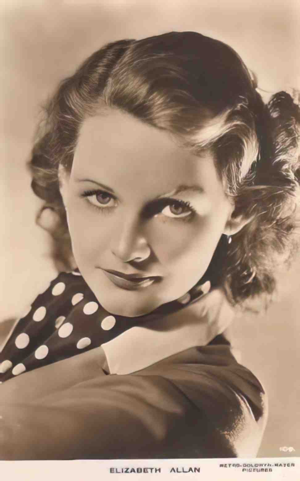 Actress Elizabeth Allan Metro Golwyn Mayer Vintage A4 Photo Print