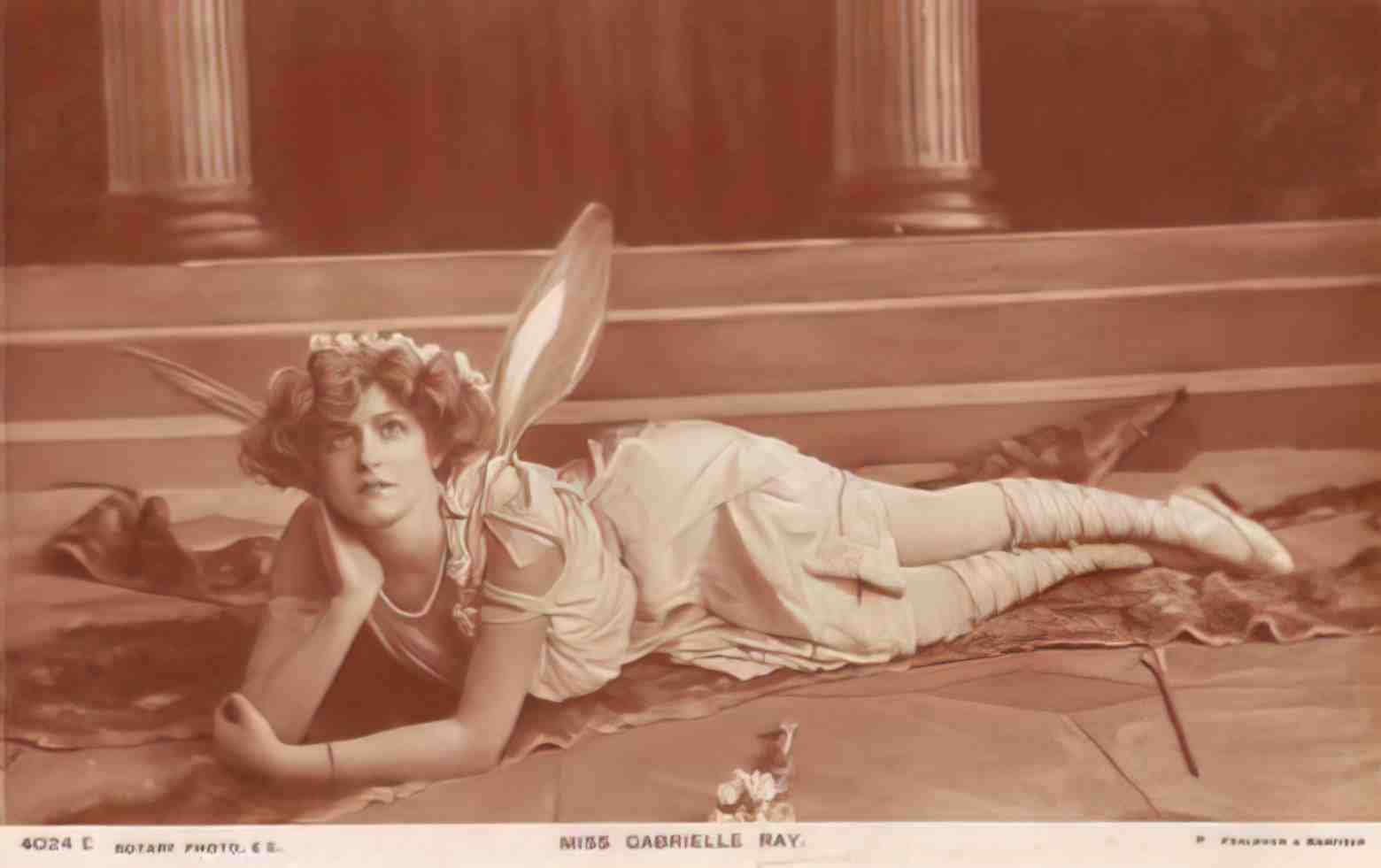 Actress Gabrielle Ray with wings II Vintage A4 Photo Print