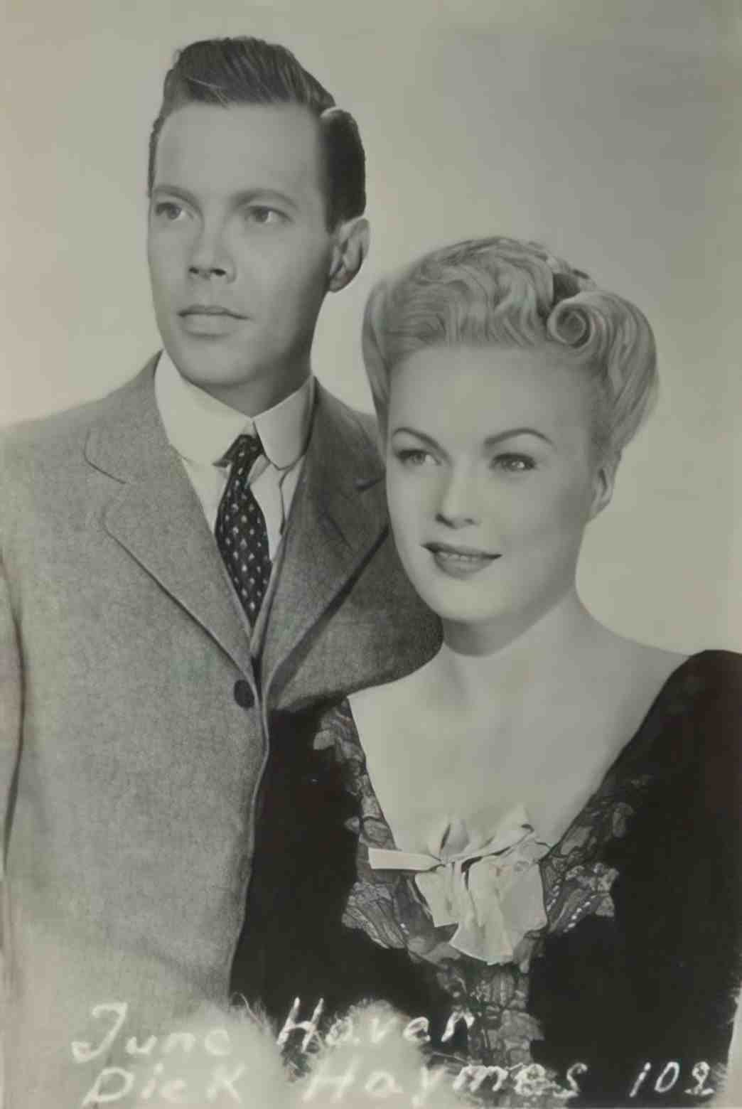 Actress June Haver and Dick Haymes Vintage A4 Photo Print