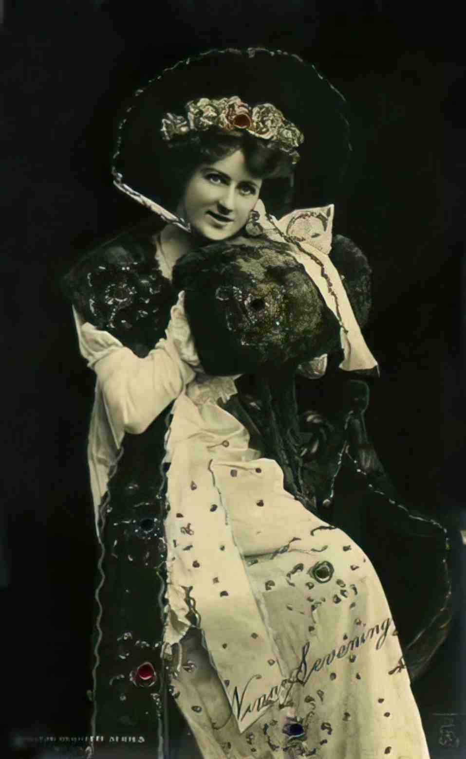 Actress Nina Sevening Vintage A4 Photo Print