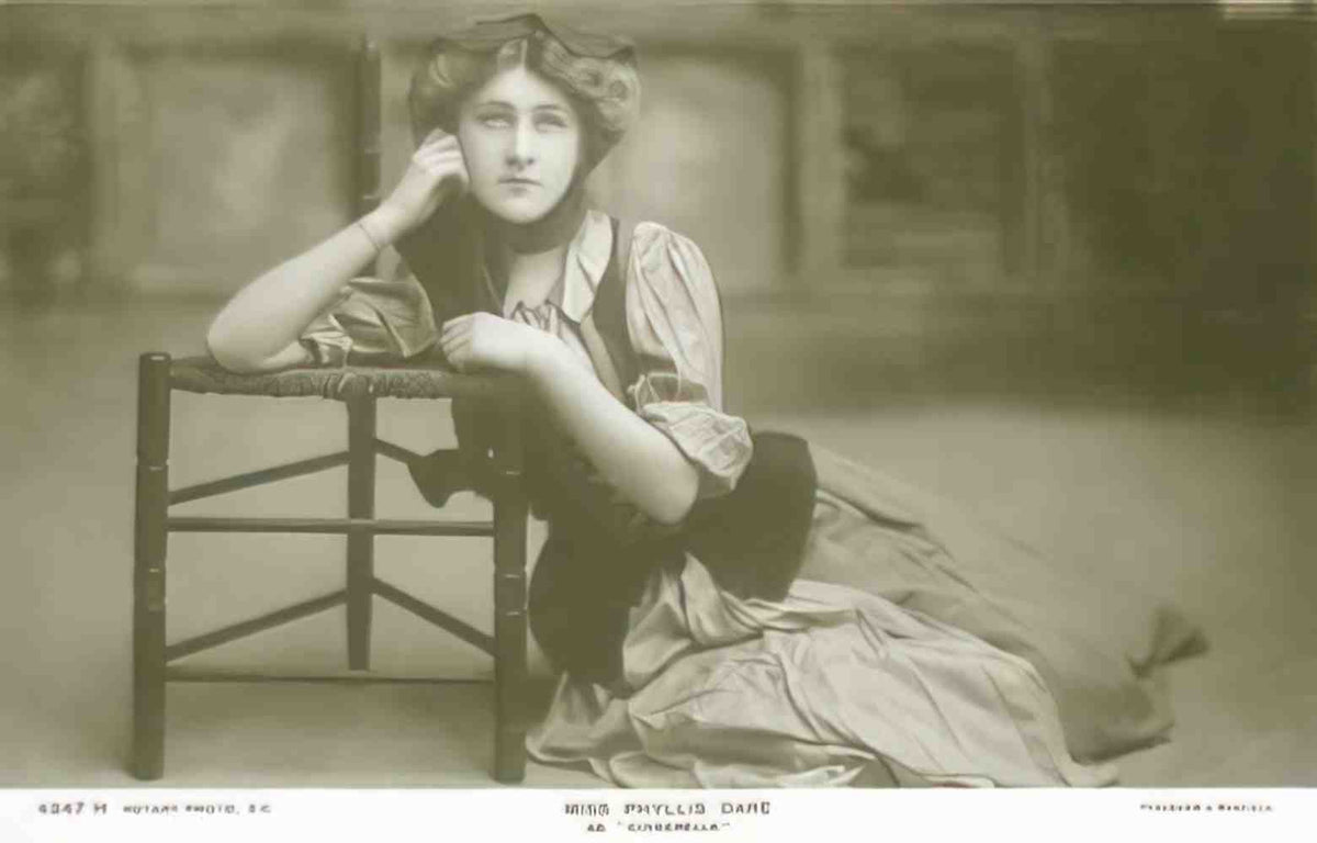 Actress Phyllis Dare as Cinderella Vintage A4 Photo Print