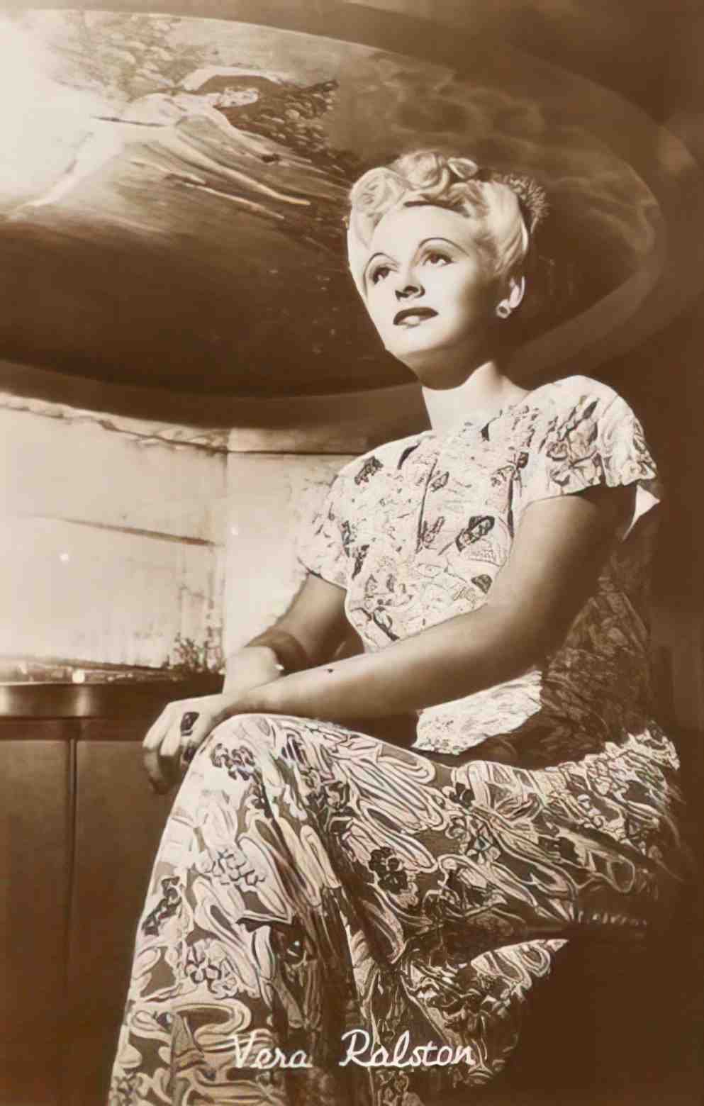 Actress Vera Ralston Vintage A4 Photo Print