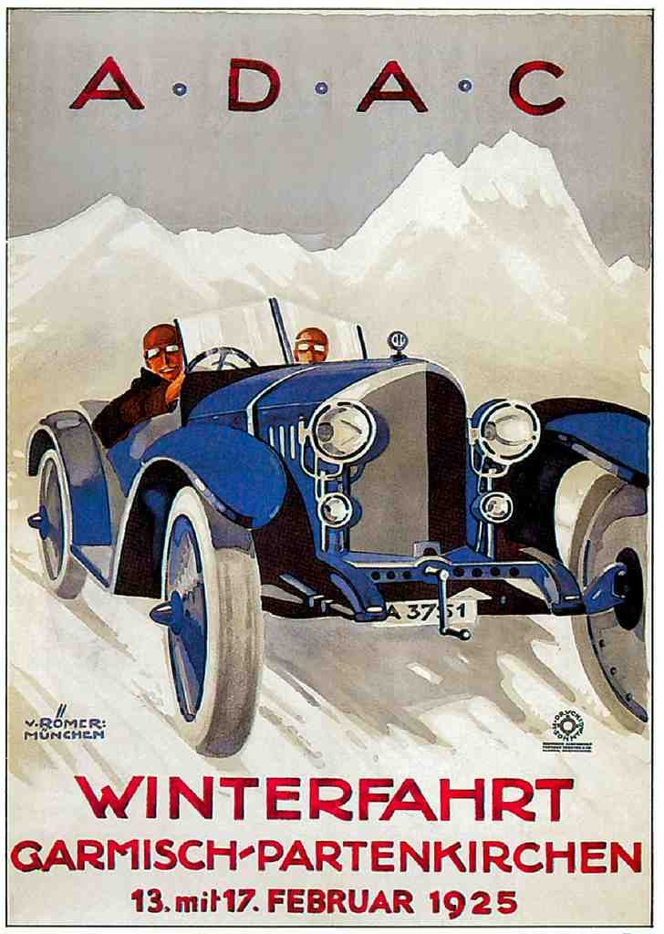 Adac Vintage A4 Photo Print