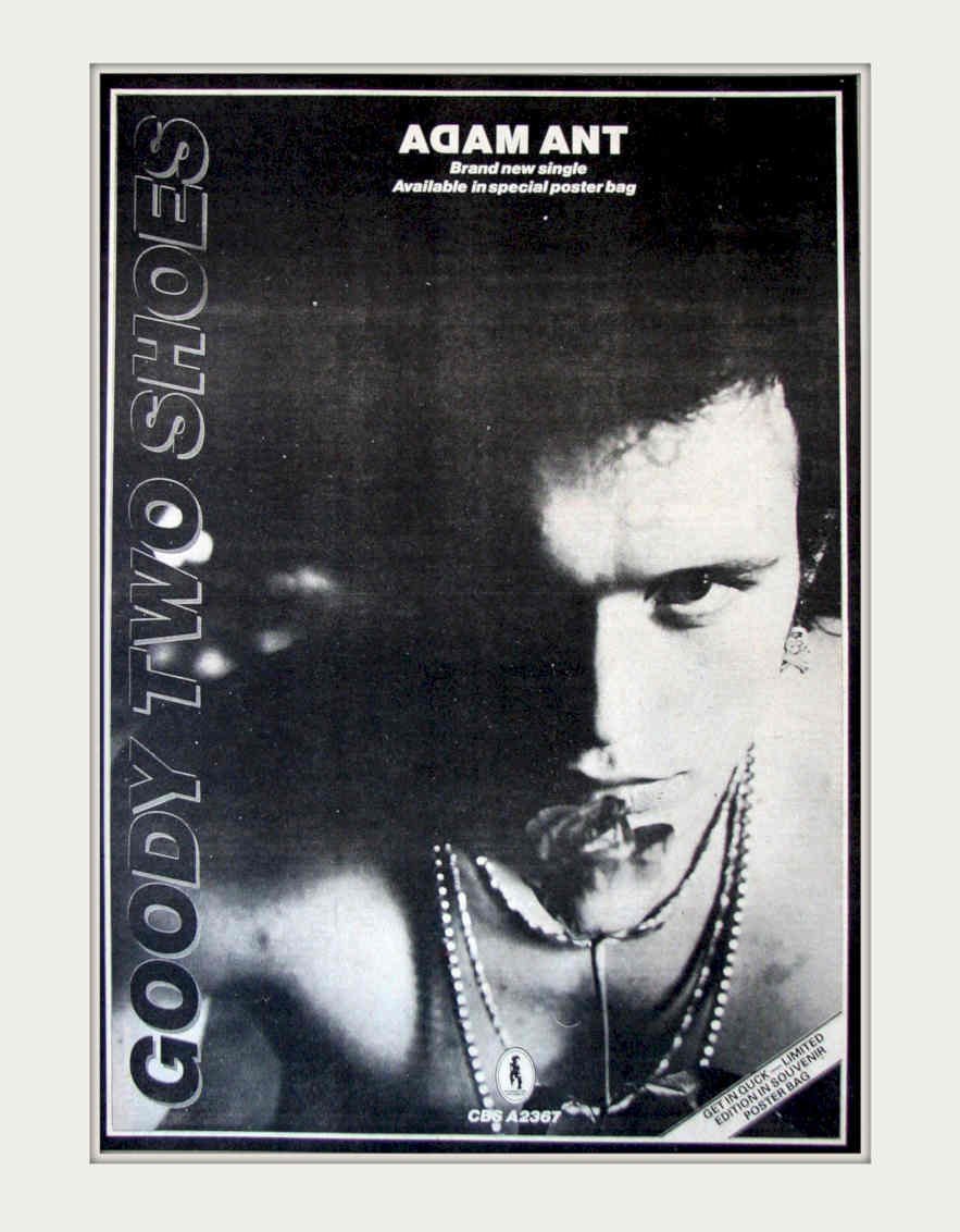Adam Ant Goody Vintage Retro Advert Poster A4 Photo Print