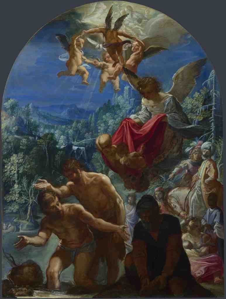 Adam Elsheimer The Baptism of Christ A4 Photo Print