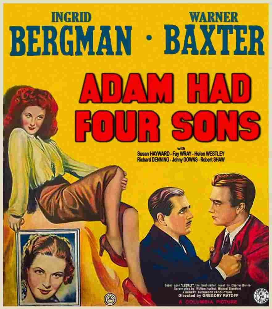Adam Had Four Sons 03 film star poster A4 Photo Print