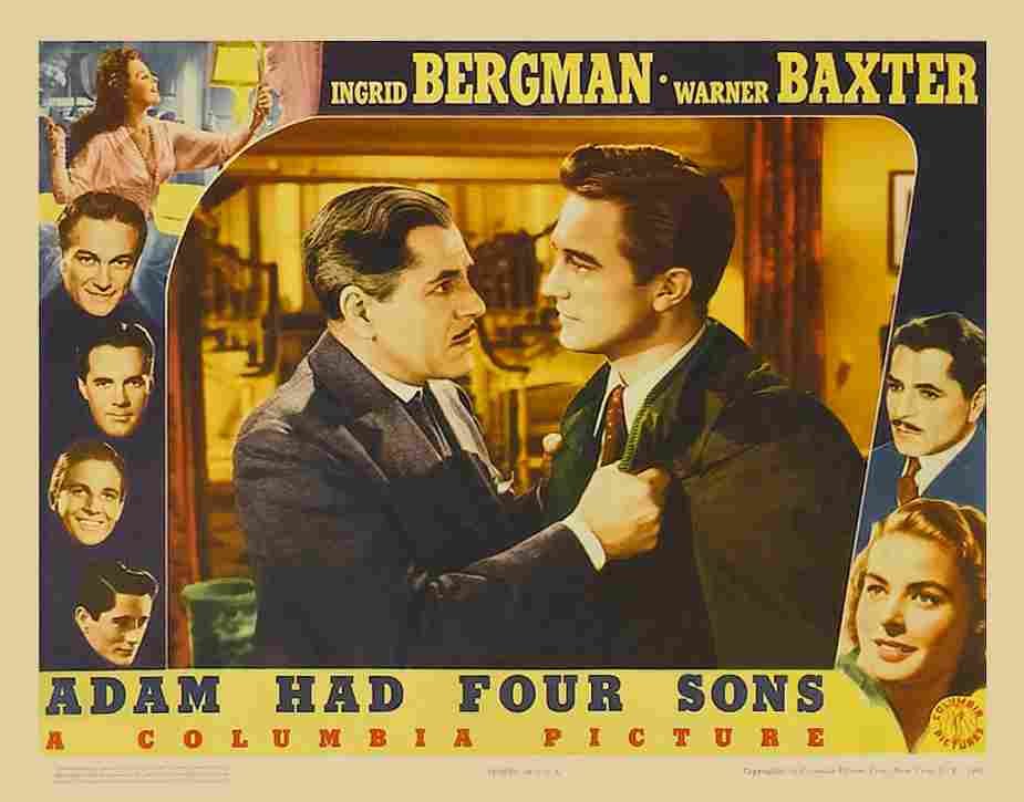 Adam Had Four Sons 10 film star poster A4 Photo Print
