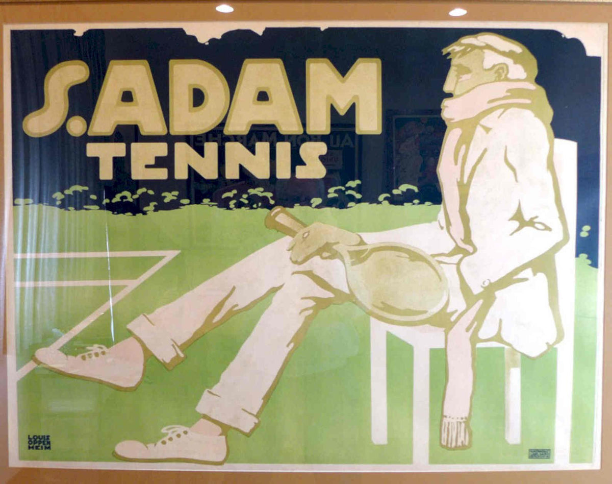 Adam Tennis Poster Vintage Retro Advert Poster A4 Photo Print