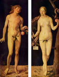 Adam and Eve by Durer A4 Photo Print