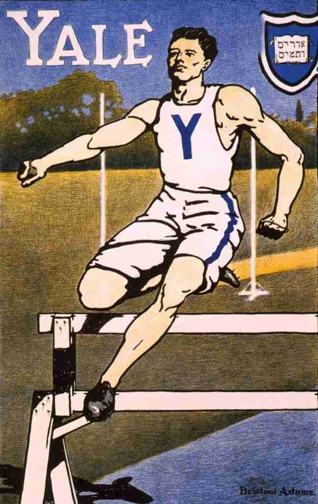Adams Bristow 1875 1956 Poster c1903 Yale hurdler A4 Photo Print