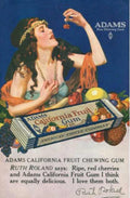 Adams Fruit Gum Vintage Retro Advert Ads A4 Photo Print