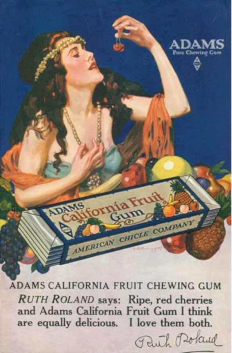 Adams Fruit Gum Vintage Retro Advert Ads A4 Photo Print