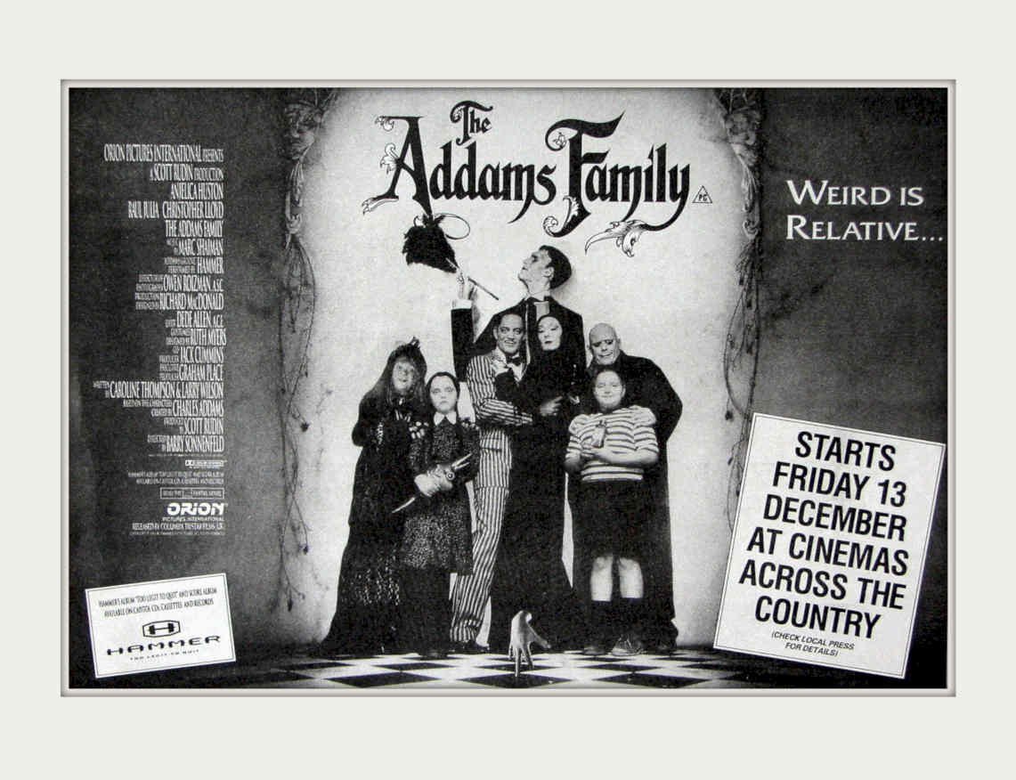 Addams Family Poster Vintage Retro Advert Poster A4 Photo Print