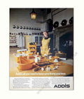 Addis Cleaning Products Vintage Retro Advert Poster A4 Photo Print