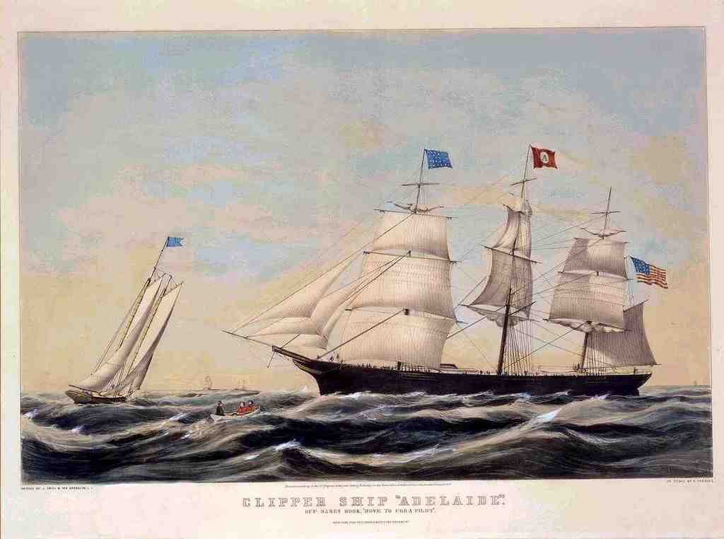 Adelaide Ship Vintage A4 Photo Print