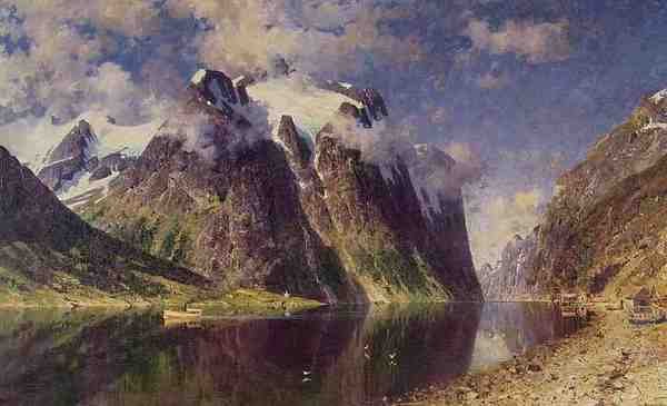 Adelsteen Normann The Fjord A4 Photo Print