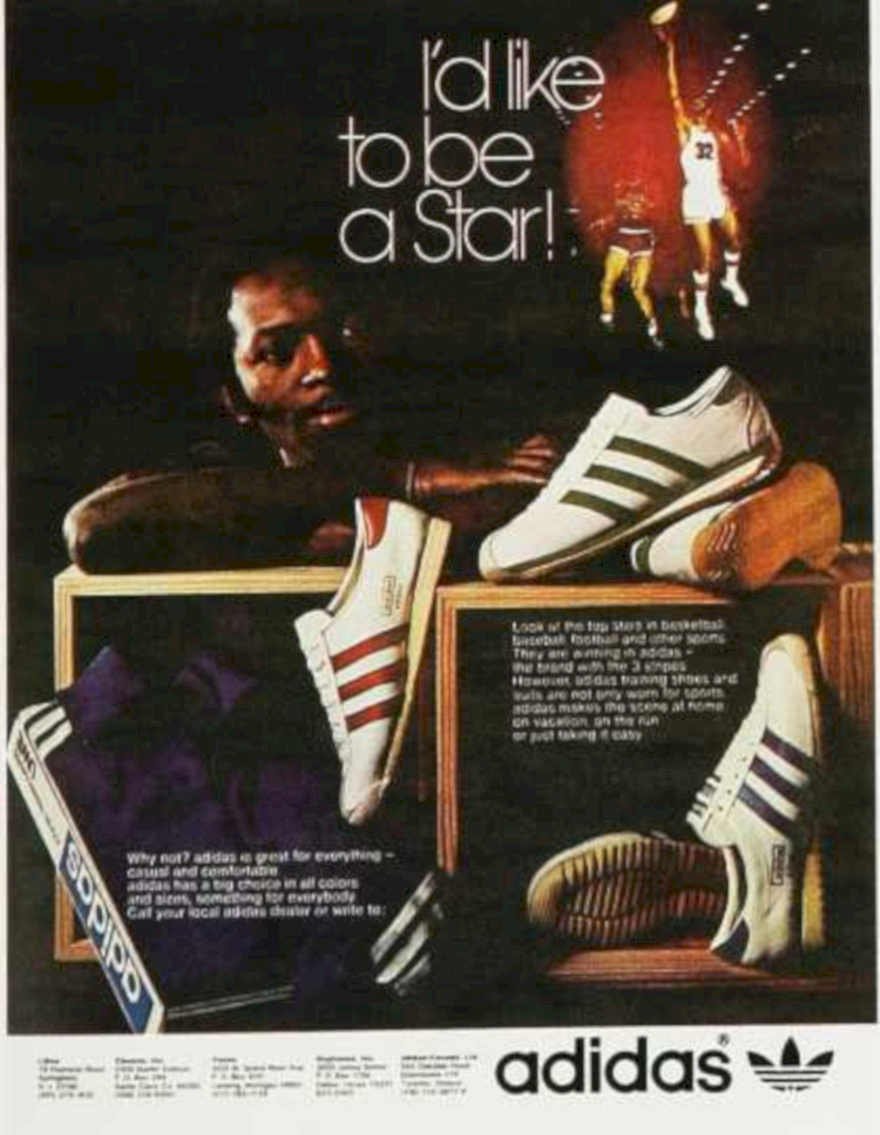 Adidas Stan Smith Vintage Retro Advert Ads A4 Photo Print
