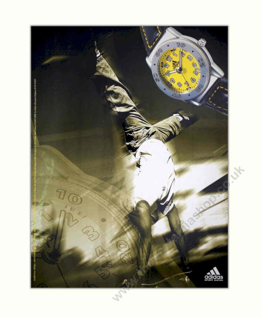 Adidas Watch Flashshop Vintage Retro Advert Poster A4 Photo Print