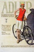 Adler Bicycle Basket Vintage Retro Advert Ads A4 Photo Print