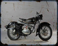 Adler Isdt 02 A4 Photo Print Motorbike Vintage Aged