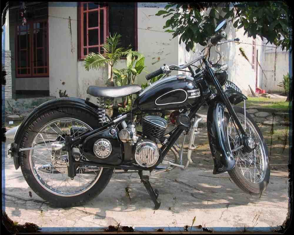 Adler M 125 01 A4 Photo Print Motorbike Vintage Aged
