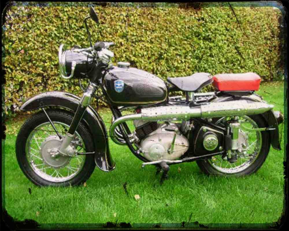 Adler Mb 250 S 02 Motorbike Vintage Aged A4 Photo Print