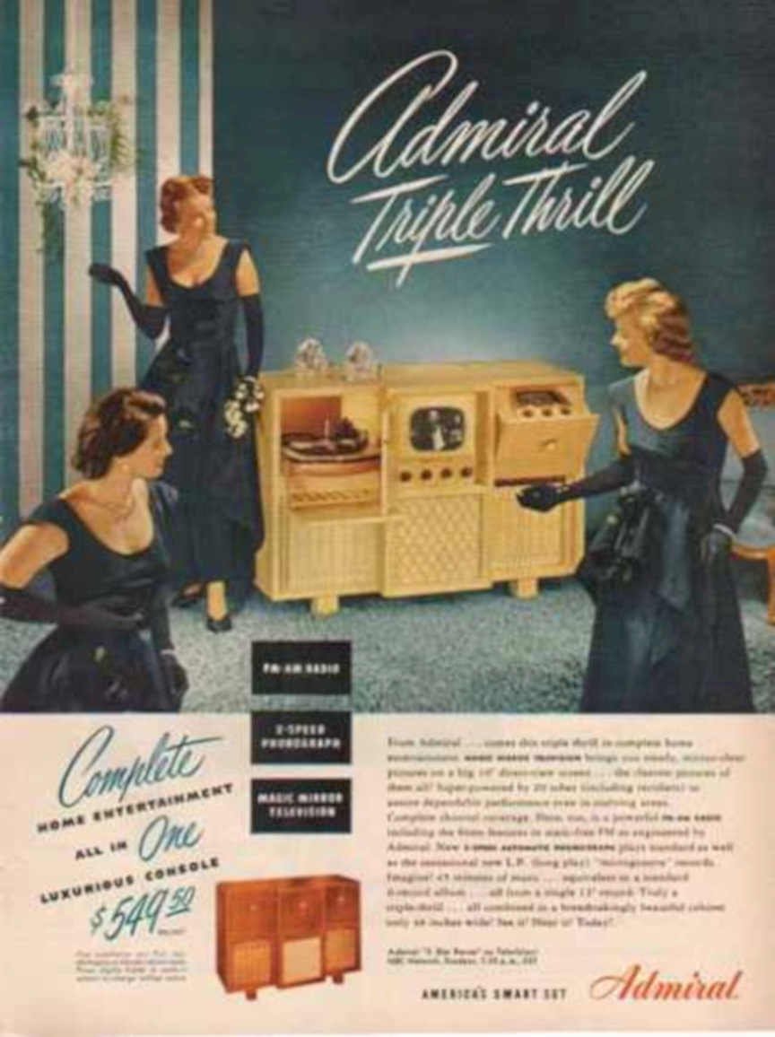 Admiral Console Home Vintage Retro Advert Ads A4 Photo Print