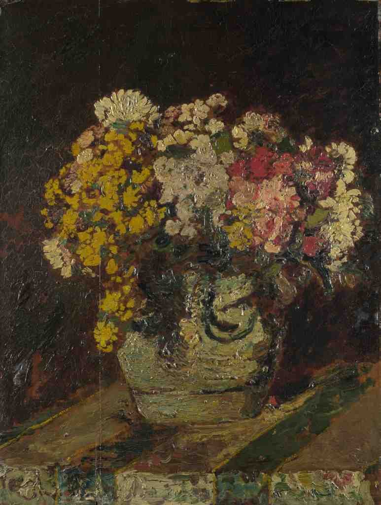 Adolphe Monticelli A Vase of Wild Flowers A4 Photo Print