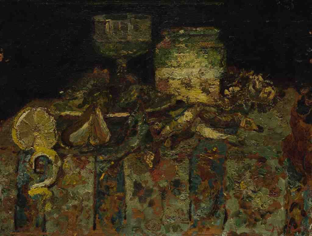 Adolphe Monticelli Still Life Oysters, Fish A4 Photo Print