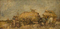 Adolphe Monticelli The Hayfield A4 Photo Print