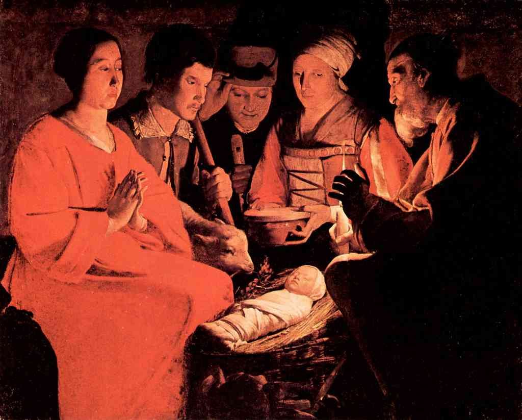 Adoration Of The Shepherds La Tour A4 Photo Print