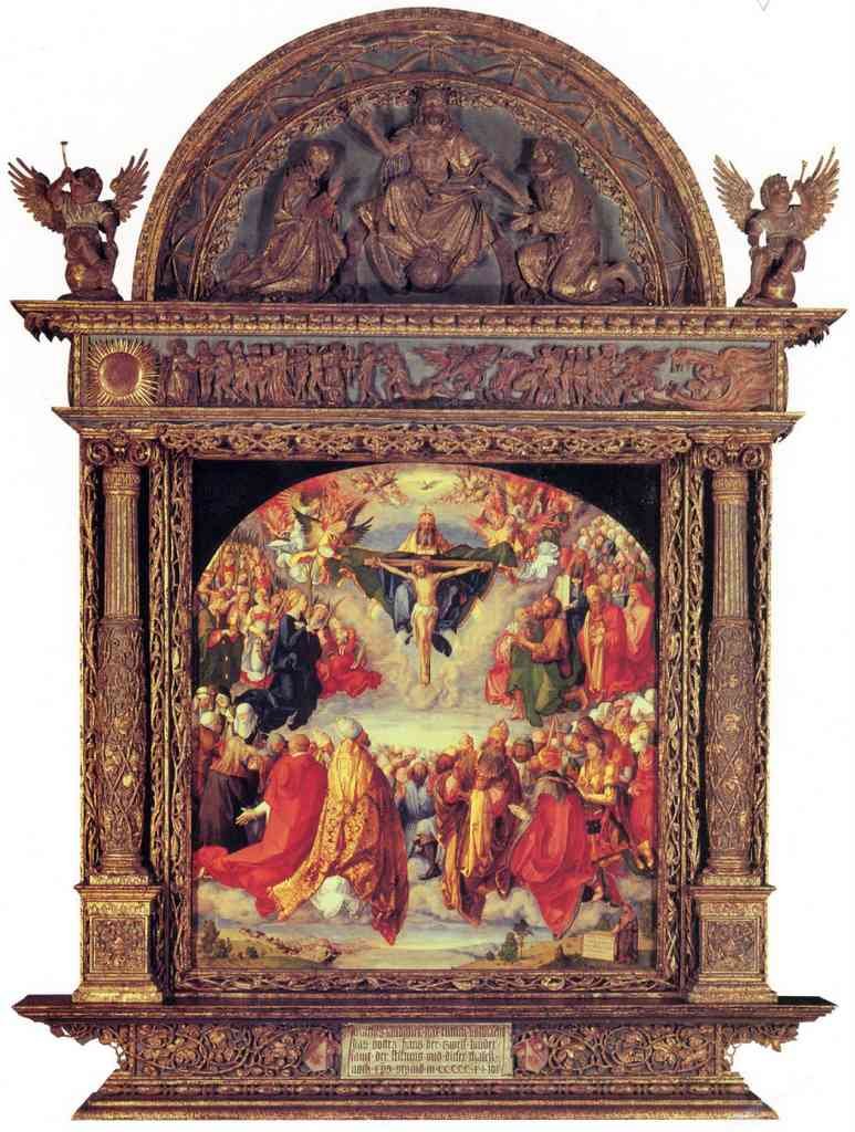 Adoration Of The Trinity Durer A4 Photo Print