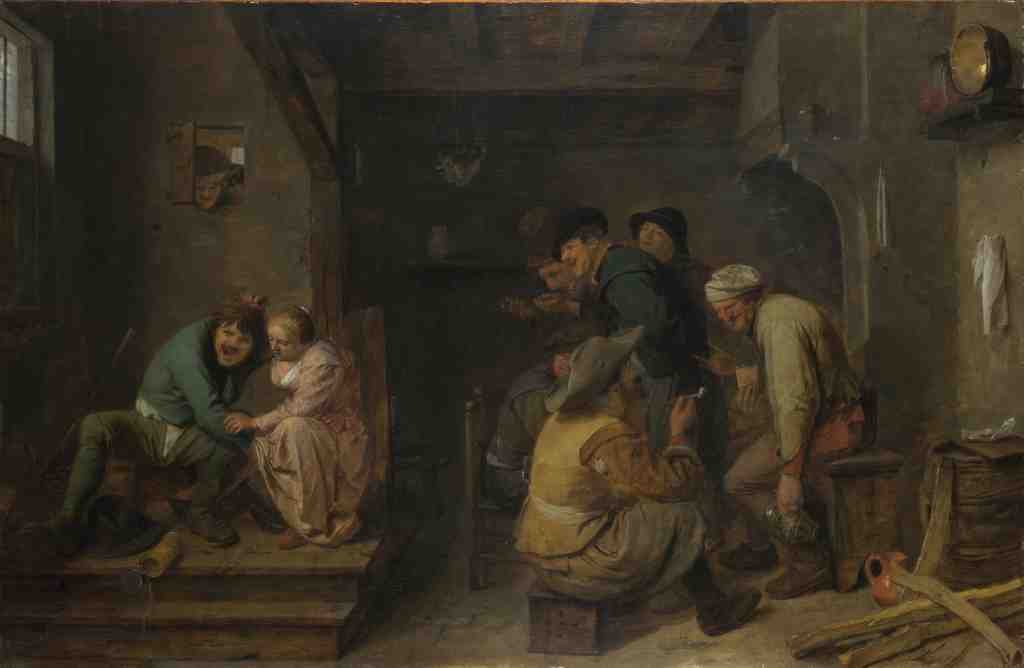 Adriaen Brouwer Tavern Scene A4 Photo Print