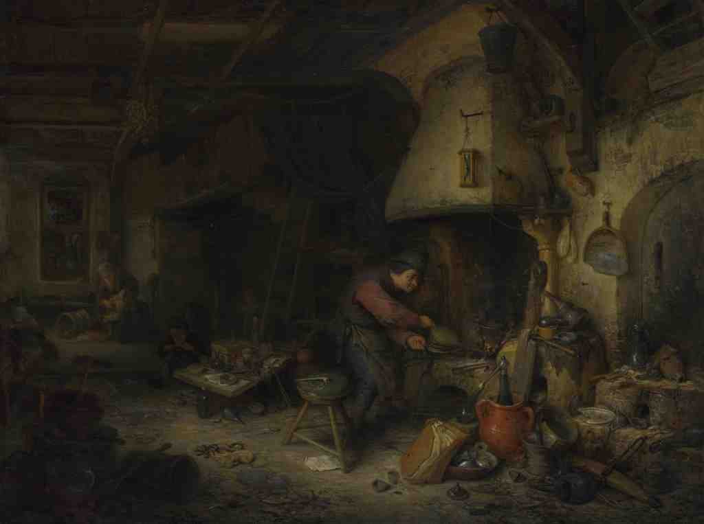 Adriaen van Ostade An Alchemist A4 Photo Print