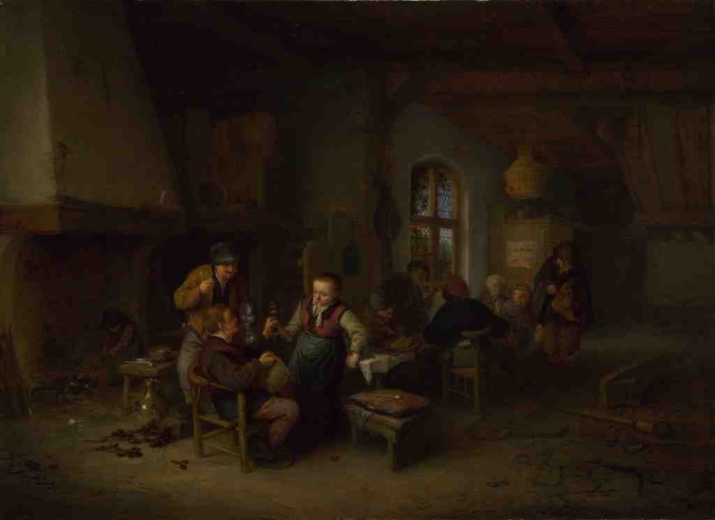 Adriaen van Ostade The Interior of an Inn A4 Photo Print