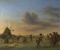 Adriaen van de Velde Golfers on the Ice near Haarlem A4 Photo Print