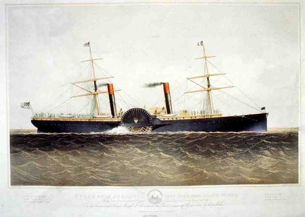 Adriatic Ship Vintage A4 Photo Print