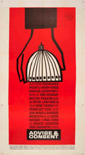Advise Consent Preminger Vintage Retro Advert Poster A4 Photo Print