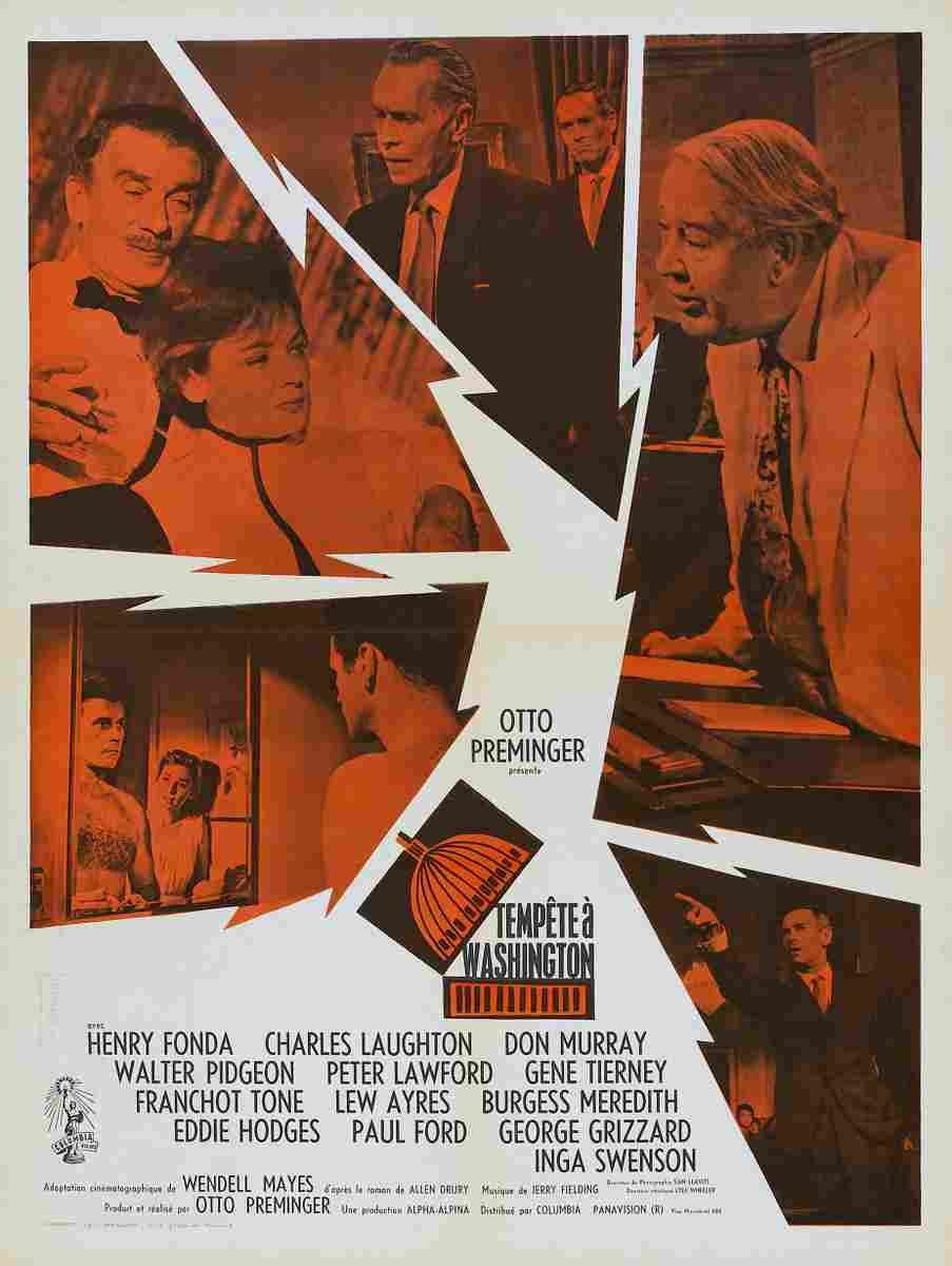 Advise & Consent 04 film star poster A4 Photo Print