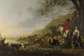 Aelbert Cuyp A Hilly Landscape with Figures A4 Photo Print
