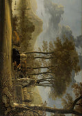 Aelbert Cuyp River Landscape with Horseman and Peasants A4 Photo Print