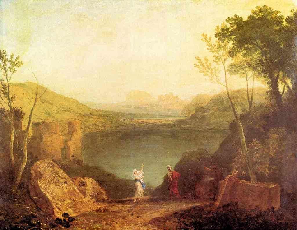 Aeneas And Cybelle At Lake Avernus Joseph Mallord Turner A4 Photo Print