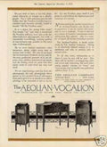 Aeolian Vocalion Phonograph 2 Vintage Retro Advert Ads A4 Photo Print